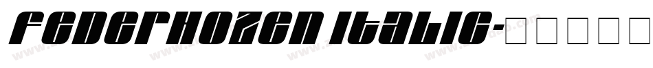 Federhozen Italic字体转换